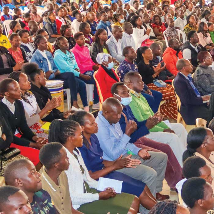 Congregation seated at deliverance church kitengela