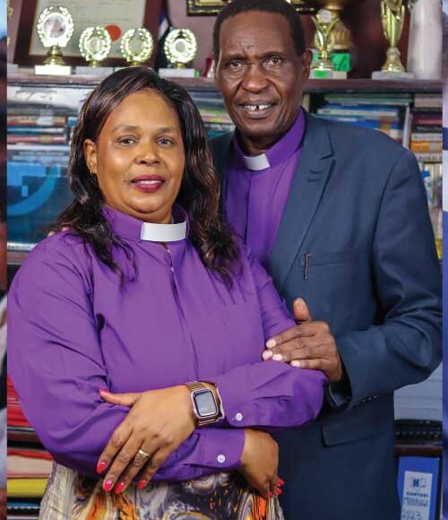 Bishop Kamwaro and Bishop Grace at Deliverance Church Kitengela